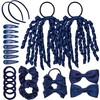 Basic Sense School Plain Hair Accessories Set, 23pcs Hair Ties,