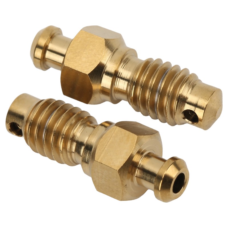 2Pcs Disc Brake Bleeder Screw Titanium Alloy M6 Rust Resistance