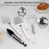 Kyraton Stainless Steel Kitchen Utensils Set 6 Pieces, Cooking Utensil