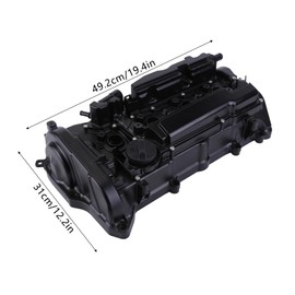 Slakerbe Engine Valve Cover with Gasket.Valve Cover Gasket Kit 12310-RDF-A01 12310RDFA01 Compatible with Honda for CRV 2.4L 2015-2019,for Accord 2.4L 2013-2017