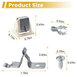 279570 Dryer Door Latch Strike Kit,Durable Replacement Part for Whirlpool, Maytag,Kenmore KitchenAid Roper GE Dryers Dishwasher,AP3094183 696144 690081 PS334230 236877 420198