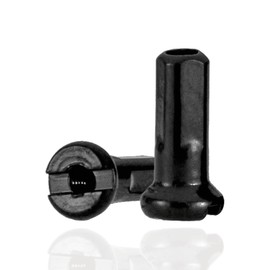 TSTRAUM Pack of 36 Bicycle Spoke Nipples, Brass Bicycle Mountain Bike Road Bike Spoke Nipples, Fit for 14G / 2 mm Diameter Spokes (Black, 12 mm Length)