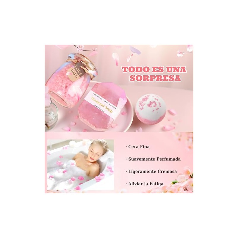 FUWEN Regalos de Cumpleaños para Mujeres, Canasta de Spa Relajante
