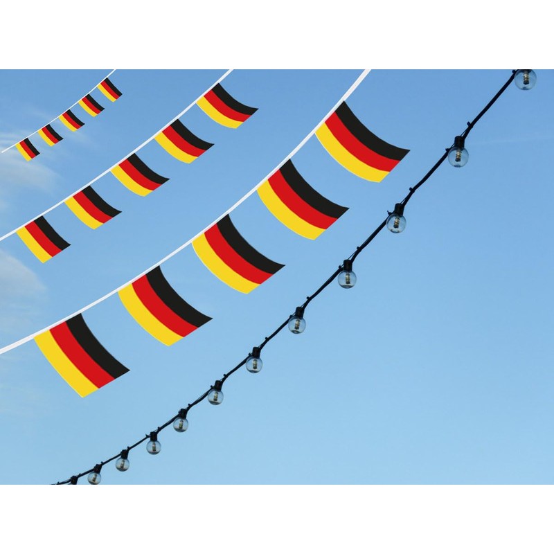 FFILL German Banner Flag String,Germany Mini Flag Small Banner, for