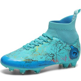DISRATEBLU Zapatos de Fútbol para niños y niñas Adolescentes Profesionales Zapatos de Entrenamiento Aire Libre Botas de Fútbol Zapatillas de Fútbol