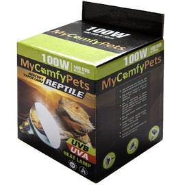 UVB Light and UVA 2-in-1 Reptile Bulb 100W for Bearded Dragons and All Reptiles (400 UVB)