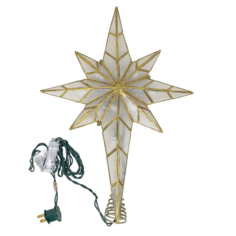 Kurt S. Adler 16.7-Inch UL 10-Light Bethlehem Star Treetop