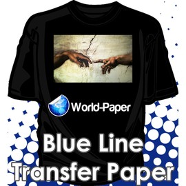 Ink Jet Printer Heat Transfer Papers for Dark Fabrics - Blue Line - 11" X 17" 100 Sheets