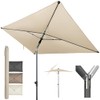 4smile SunnyShade Plus Balcony Parasol Cover, Beige, UV50+ Parasol Holder