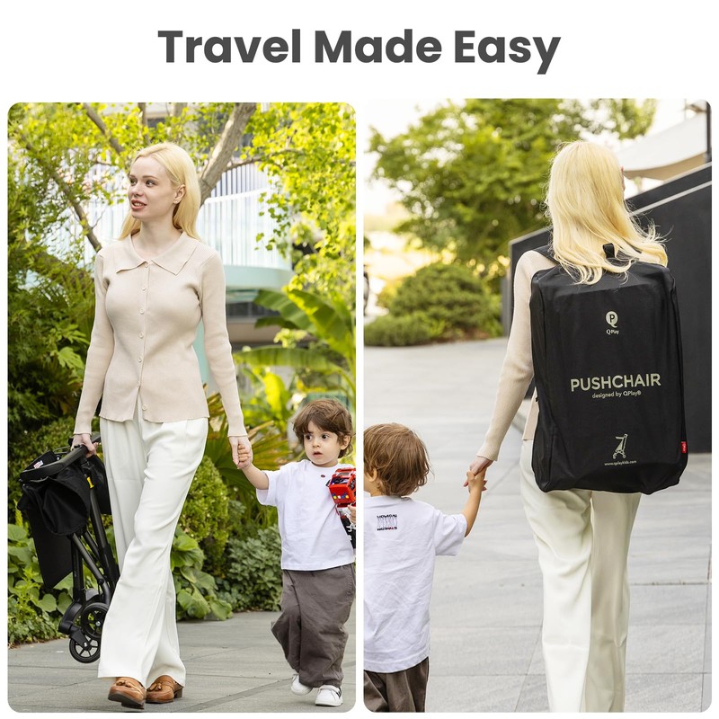 QPlay Ultra Lightweight Travel Stroller for Baby Aged 6-36 Months,