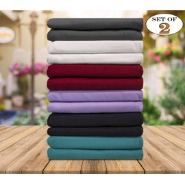 Elegant Comfort Luxury Ultra-Soft Premium Hotel Quality 2-Piece Pillow Shams Microfiber Double Brushed Wrinkle Resistant, Standard/Queen, Lilac