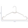 Elama Home 50 Piece Plastic Hanger Set with Notched Shoulders