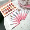 Favorbeauty Brochas De Maquillaje Kit 12 Pzs Para Maquillaje Con