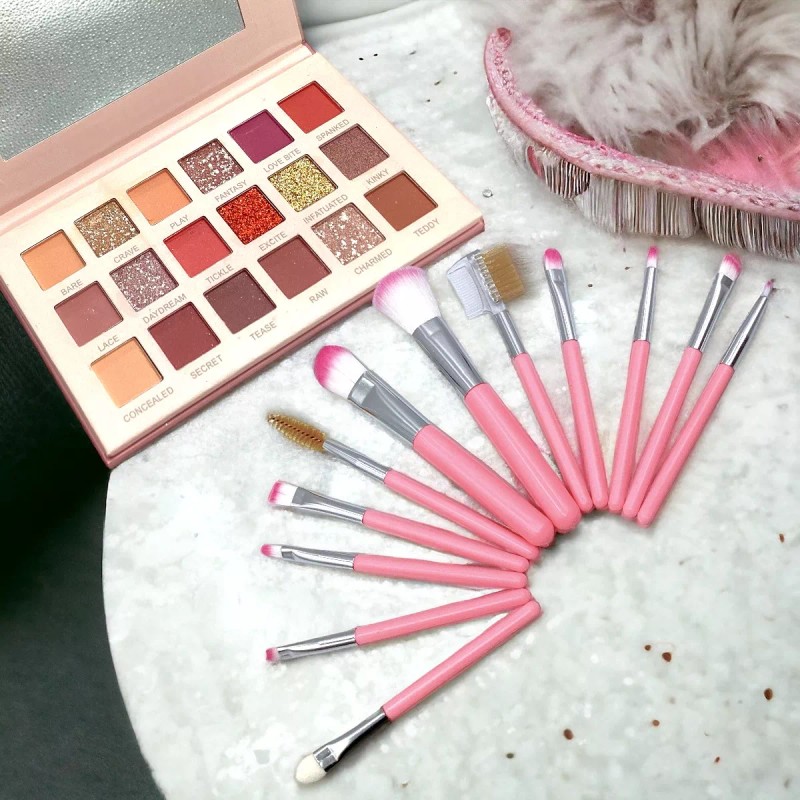 Favorbeauty Brochas De Maquillaje Kit 12 Pzs Para Maquillaje Con