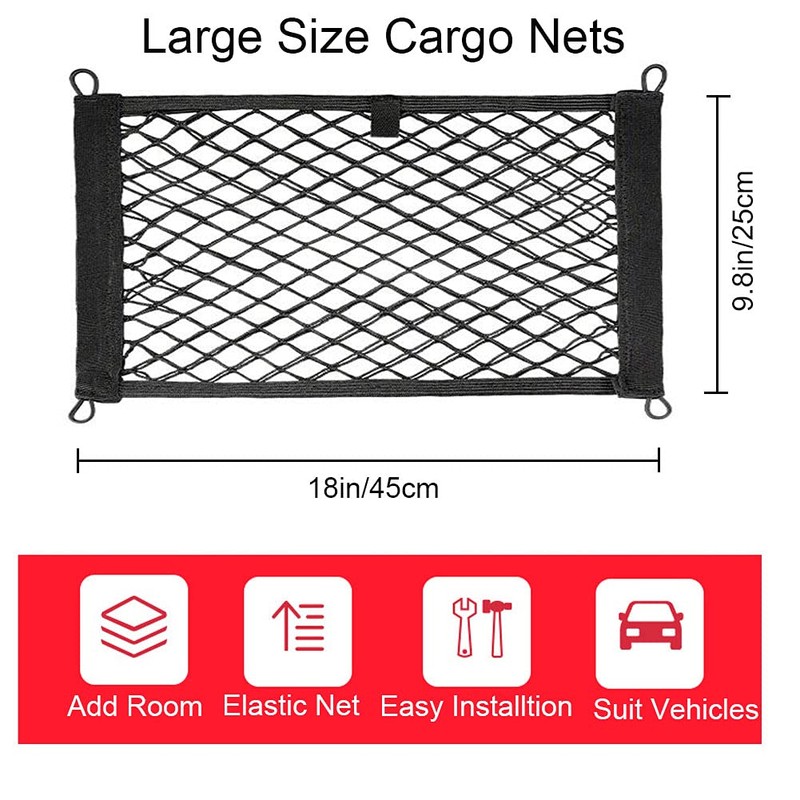 Seepong 2 Pack Large Cargo Net for Trunk, RV, Boats