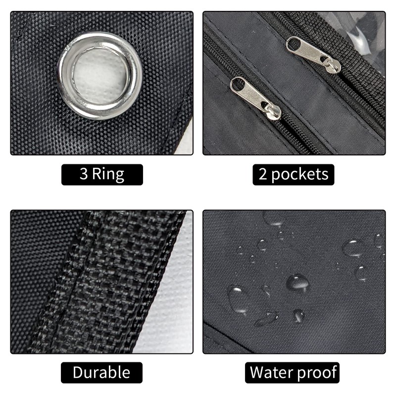 YoeeJob 2 Pack 1 Inch Expandable Zipper Pencil Pouches with