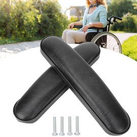 Wheelchair Armrest Pads, 2 Pieces Universal Wheelchair Armrest Cushions, Armrest Pads Wheelchair Accessories for Old Men, Power Wheelchair Spare Parts