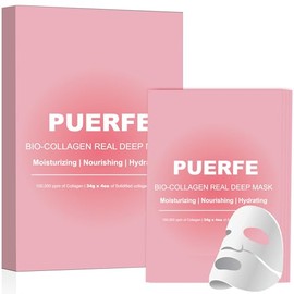 Pack De 4 Mascarillas Faciales De Biocolágeno, Mascarilla De Hidrogel Hidratante Profunda Para La Noche, Tratamientos Y Mascarillas Faciales Para El
