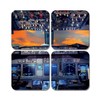 4 x Square Cockpit Coasters - Plane Flight Deck Pilot