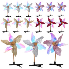 Didiseaon Windmill Hair Clips, 24 Pieces, Windmill Hair Ornaments, Hair Accessories, Cute, Hair Barrette Party