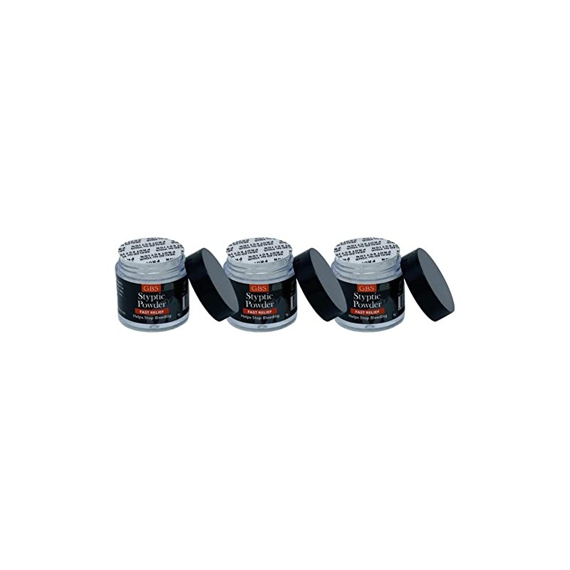 GENTS Styptic Powder .18 oz Twist off Cap and Protective