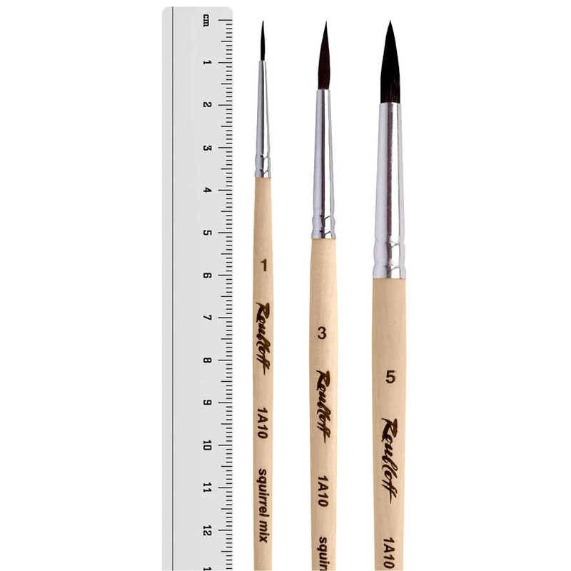 Roubloff (3 Pack) Professional Brush Set in Sizes 1-3-5 |