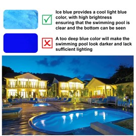 QCYYQYT LED Pool Lights for Inground Pool 120V 65W Blue Pool Light Bulb Replacement for Pentair Hayward Pool Light Fixtur