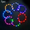 Aumiss - Corona De Flores Led, Diadema Luminosa, 7 Unidades,