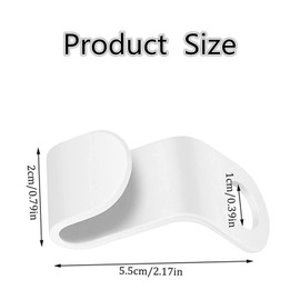 100PCS Clothes Hanger Connector Hooks,Used for Stacking and Storing Hanger Hooks,Saving Wardrobe Space and Organizer Closets(White)