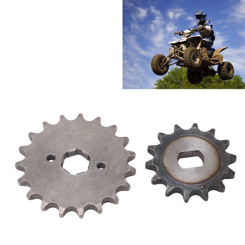 428 Motor Sprocket Set Steel 19T Front Engine Sprocket 14T
