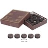 50pcs/box 12mm Cue Tips Kit Snooker Red Leather Cue Stick