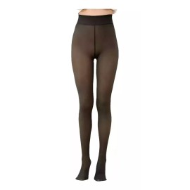 KH Medias Efecto Piel Afelpadas Malla Leggin Traslucida Dama Ka