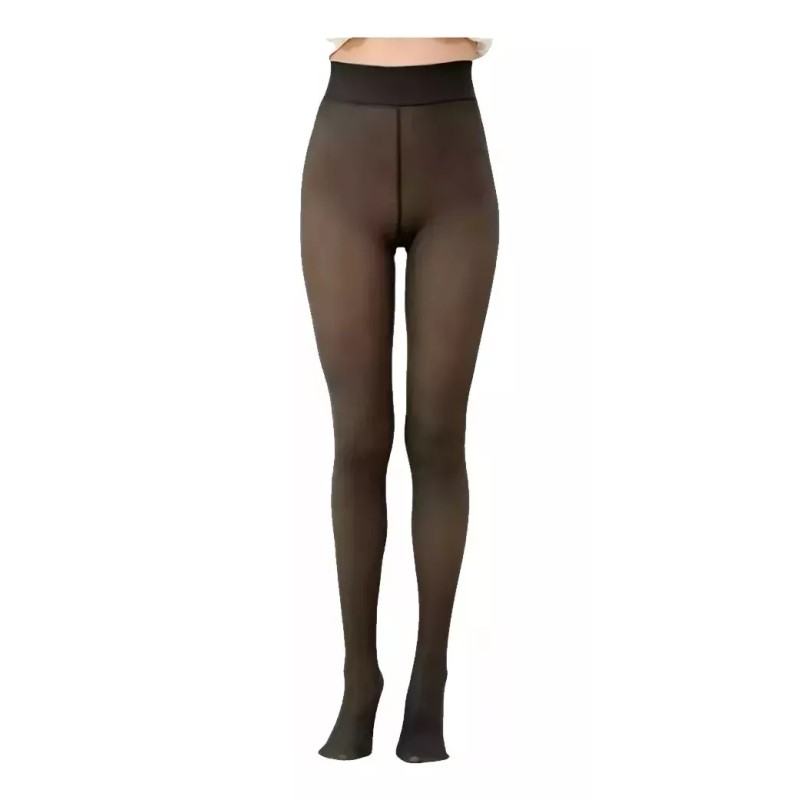 KH Medias Efecto Piel Afelpadas Malla Leggin Traslucida Dama Ka