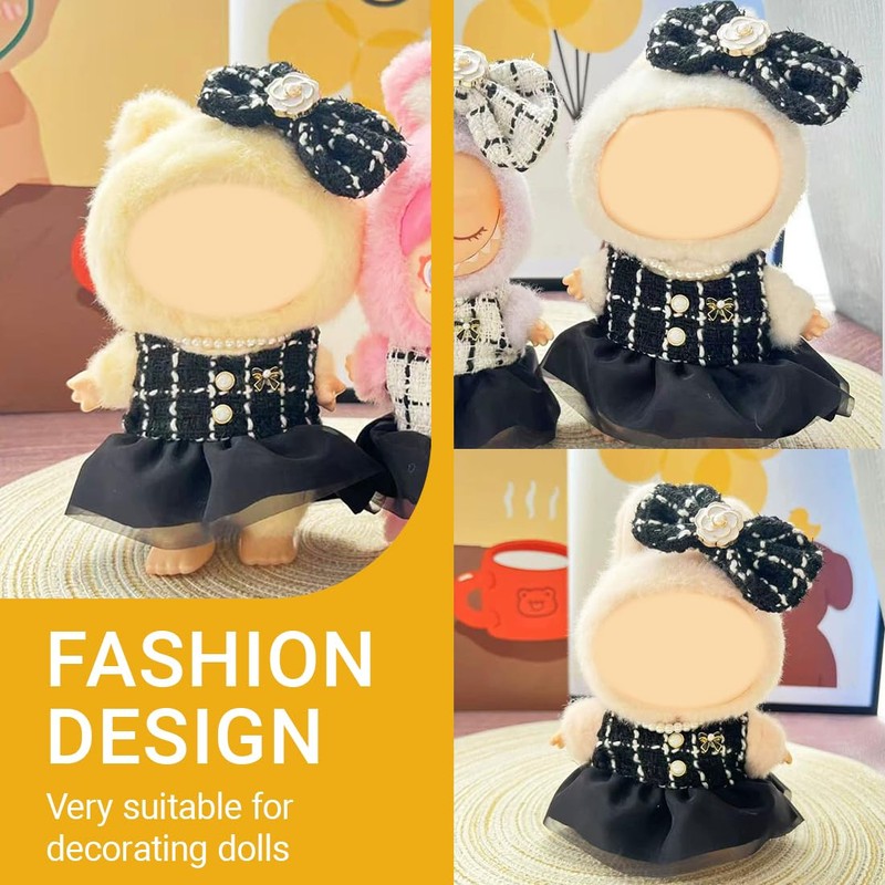 NHQZ Bekleidung für 17cm Plüsch, Kuscheltier Kleidung Outfit nur Bekleidungs