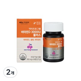 doctor program Cha Hospital Doctor Program Vitamin D 3000IU Plus 60 tablets (2) 60 tablets (2) / 차병원 닥터프로그램 비타민D 3000IU 플러스 60정 2개 60정  2개
