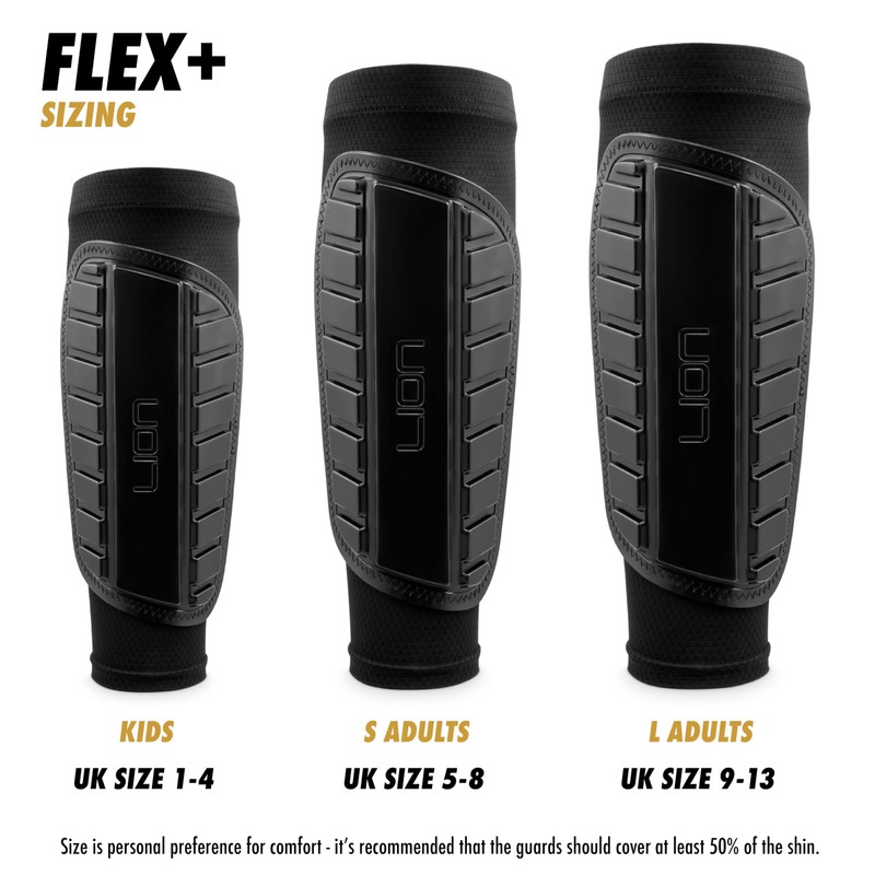 Football Sleeve Style Shin Pads/Guards - Flexible Comfort & Protection
