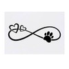 'Infinity Hearts & Paw' Temporary Tattoo - Water Resistant, Skin-Safe,