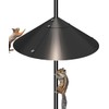 Garbuildman Metal Squirrel Baffle for Bird Feeder Pole, Outside Pole