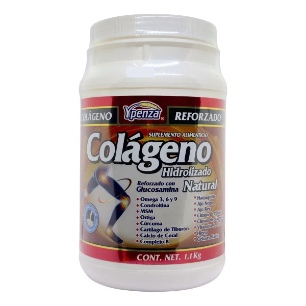 Colageno Hidrolizado Reforzado Con Glucosamina 1.1 Kg Natura