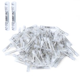 Heat Shrink Butt Connectors, 500Pcs 26-24 AWG White Insulated Waterproof Electrical Wire Connectors Automotive Marine Grade Wire Crimp Terminals Butt Splices, Ideal for Boat, Truck, Stereo - Clear