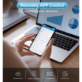 Veise G2 Gateway, Smart Deadbolt WiFi Gateway, Remote Control, Compatible with DD Lock APP and TT Lock APP Remote Control