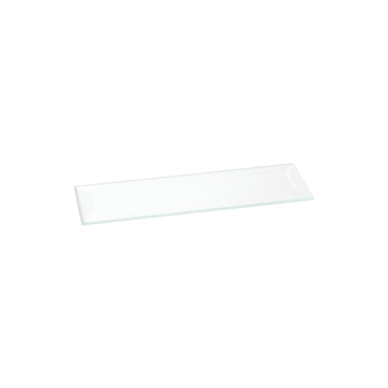 Plymor 1" x 4" Rectangle, 3mm Thick Beveled Clear Glass