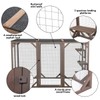 NBTiger Wood Cat Enclosure Catio Cage Pet Playhouse Run House