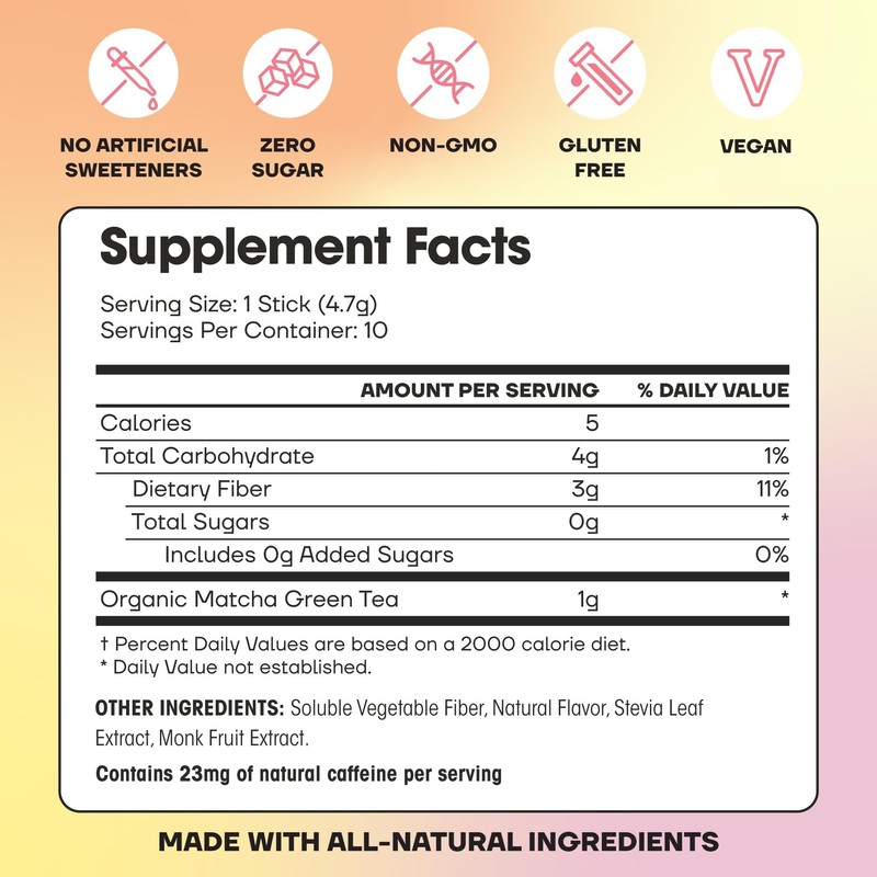Fit & Lean Matcha Amore Iced Tea, Organic Ceremonial Grade