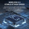 2 in 1 Dual Splittable BT5.3 Speaker, IPX6 Waterproof Blue-tooth