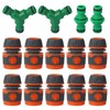 Hose Connector, Hose Coupling 1/2 Inch with 2 Y-Splitter and