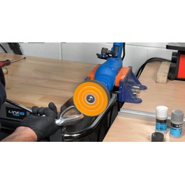 LINE10 Tools Metal Buffing Polishing Kit for Drill 4" Buffing Wheels, 3-Step Polishing Compound for Aluminum, Chrome, Stainless Steel Perfect for Auto Wheel, Rim, Trim, Jewelry, Golf Club Restoration