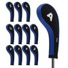 Andux Number Print Golf Iron Club Head Covers Long Neck