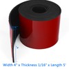WochiTV Adhesive Solid Rubber Strips, 4" Wide x 1/16" Thick