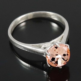 Morganit im Labor gezüchtet Edelstein 925 Sterling Silber Band Ring Männer & Frauen Alle Größen Handgefertigt Schmuck TSR356BC_4 (50 (15.9))